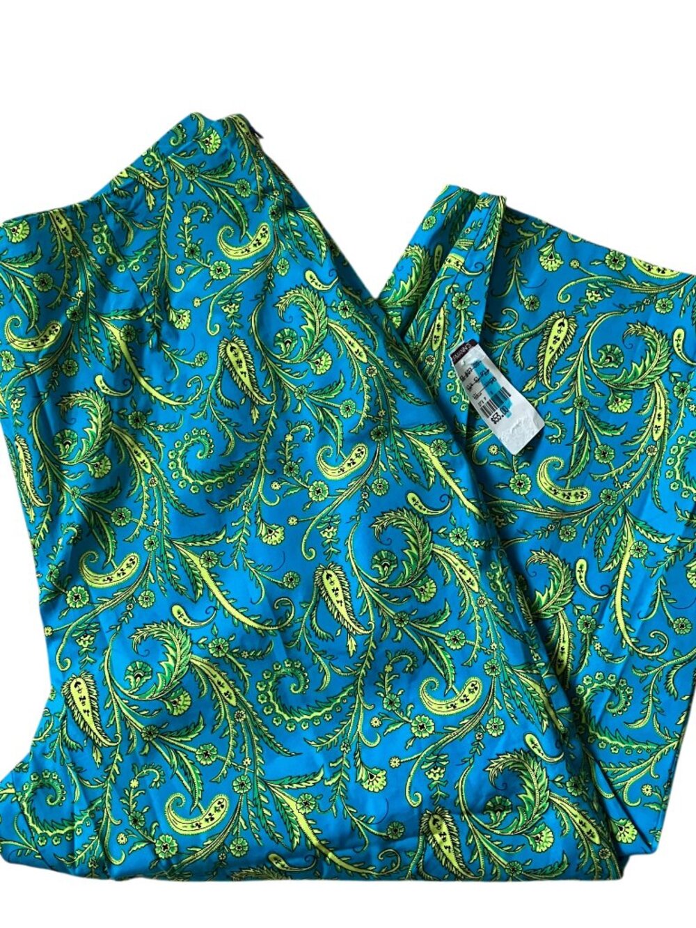 NWT Cilo Paisley Cropped Pants Size:  14